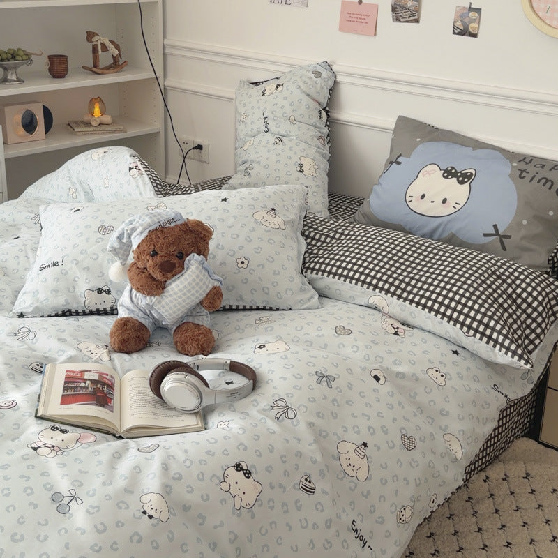 Cute Panda-Themed Bedspread Set