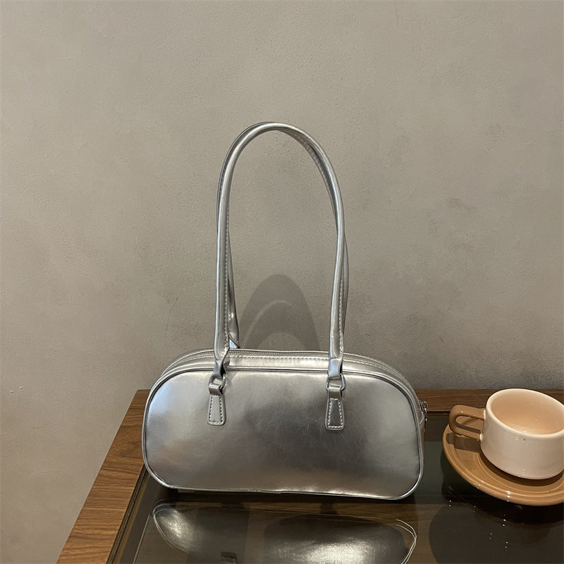 Patent Leather Handheld Satchel