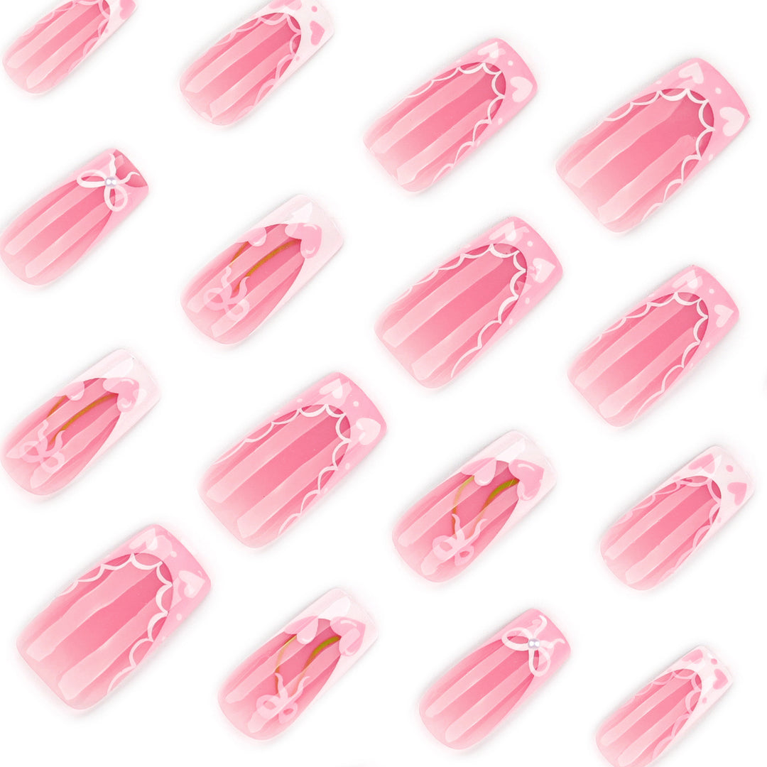 Artistic Nail Extensions with Playful Floral Design Stornfield
