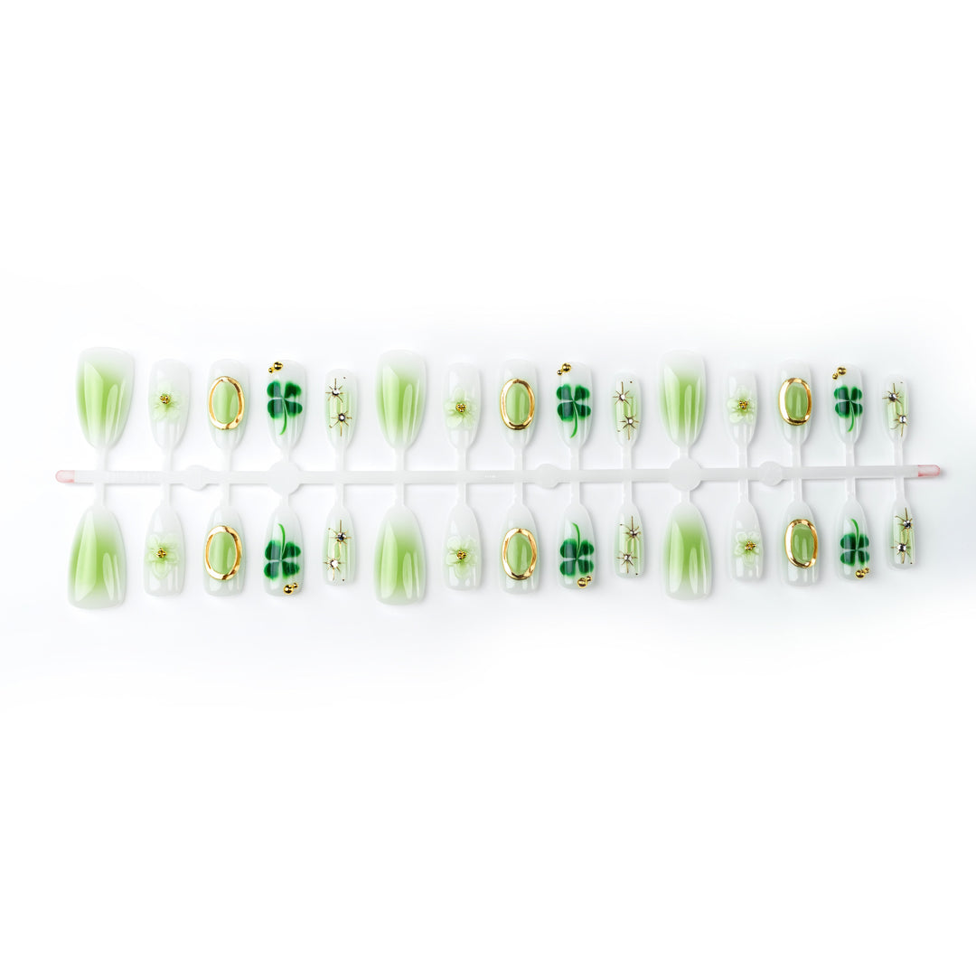 Floral Articulated Press-On Nail Set Stornfield
