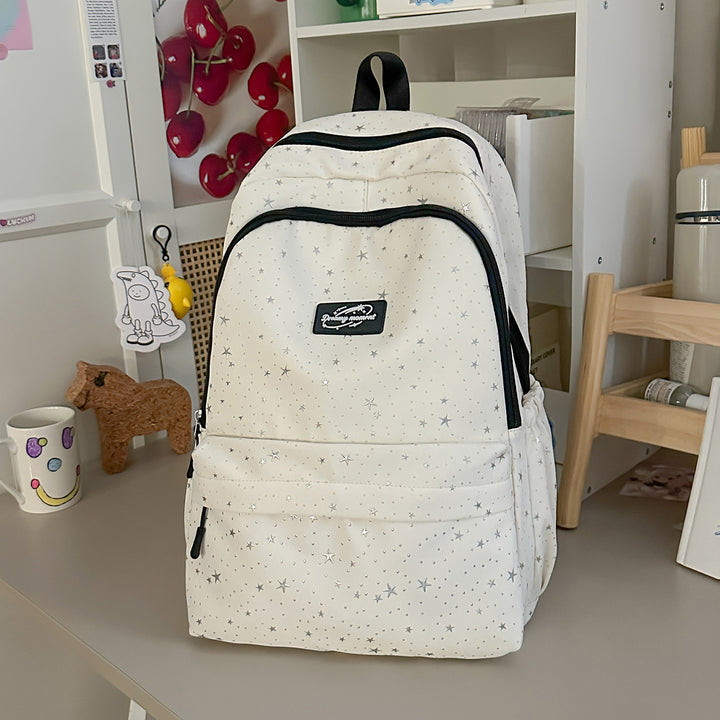 Star-Print Spacious Backpack Stornfield