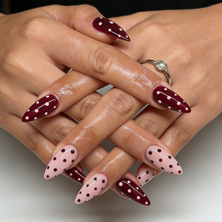Elegant Pointed Tip Nail Art Enhancements Stornfield