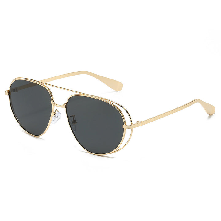 Stylish Aviator Sunglasses with Blue Lenses Stornfield
