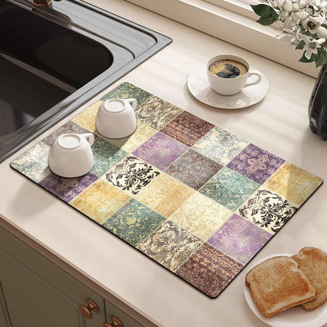 Vintage Floral Pattern Baking Mat