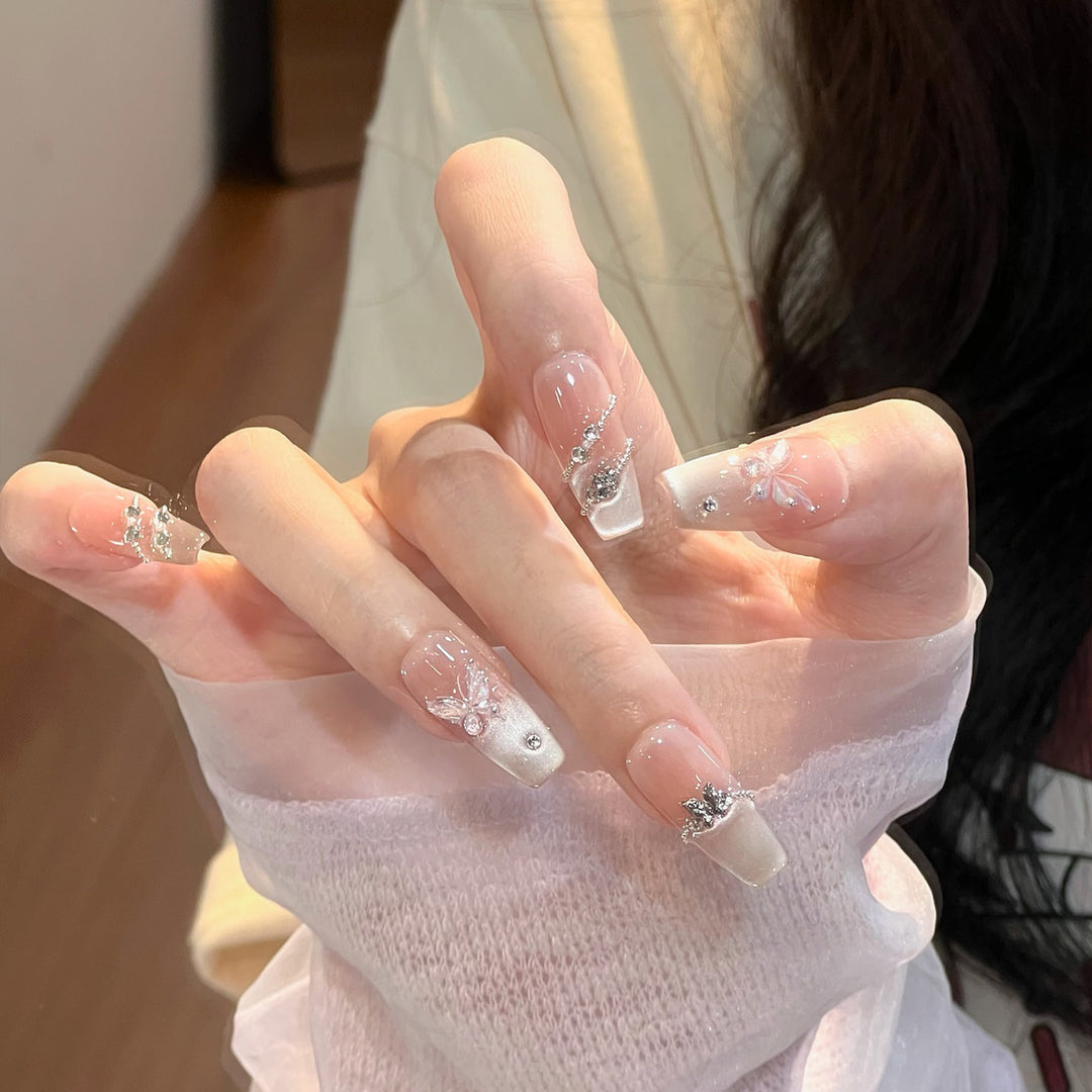 Elegant Decorative Press-On Nail Set Stornfield