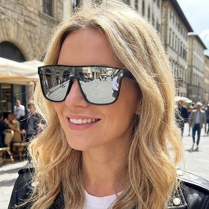 Women's sporty sunglasses with wide frame and polarized lenses Stornfield