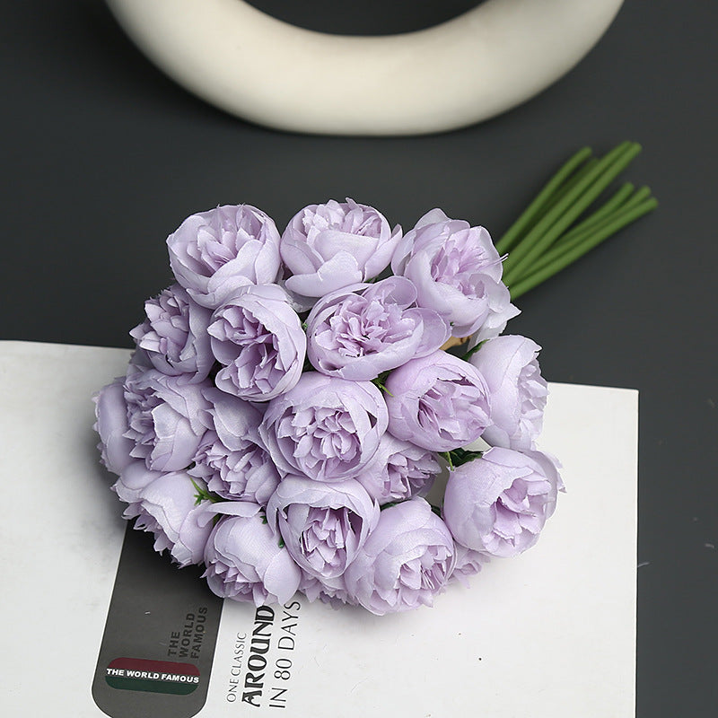 Realistic Faux Flower Bouquet