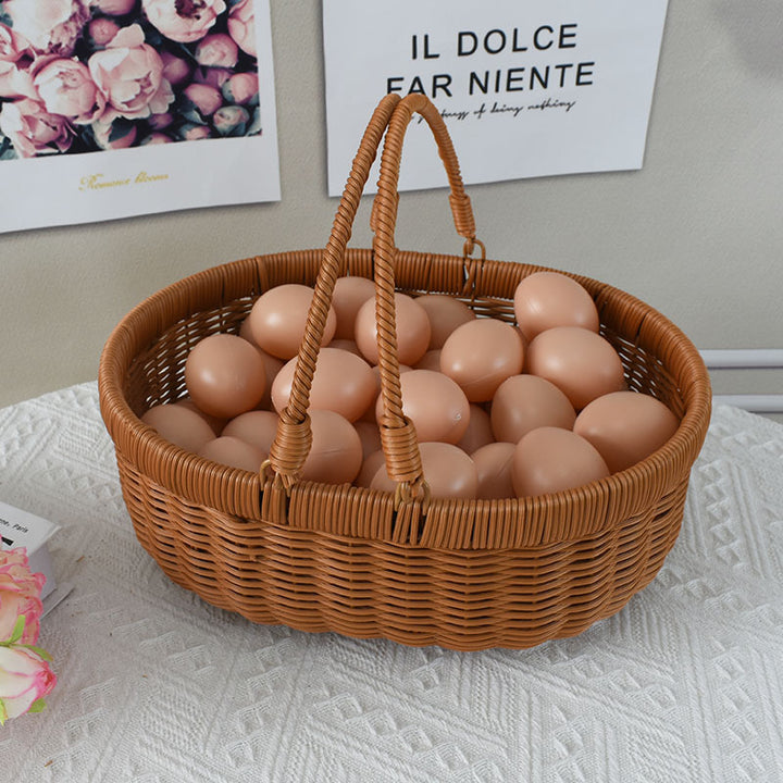 Handcrafted Woven Storage Basket with Lid Stornfield