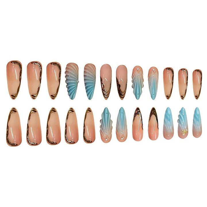 Artistic Sculpted Press-On Nail Set Stornfield