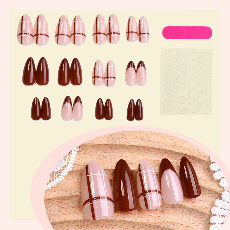 Acrylic Nail Set with Colorful Designs Stornfield