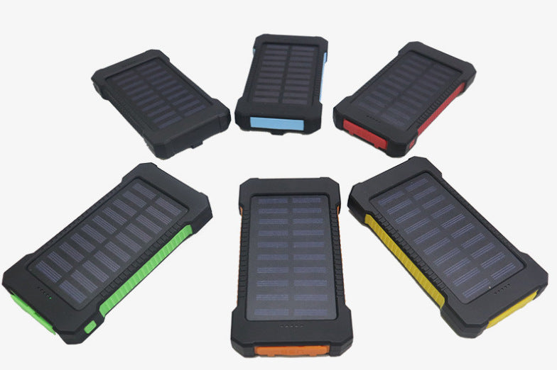 Solar-powered power bank with robust casing and intelligent charging function Stornfield