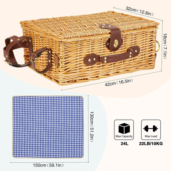 Ladies high-quality picnic basket with classic design Stornfield