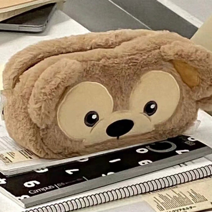 Plush Bear-Themed Pencil Organizer