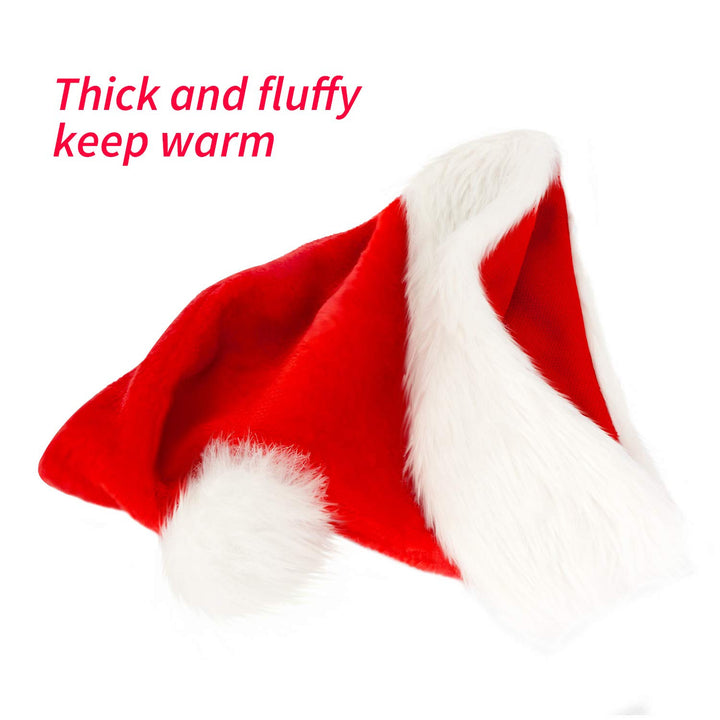 Christmas hat with luxurious faux fur trim