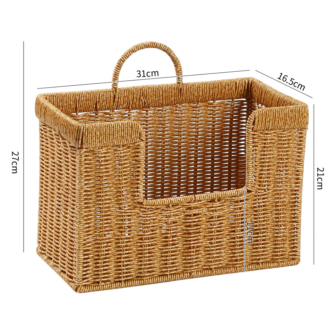 Unisex Handwoven Storage Basket with Practical Carrying Handle Stornfield