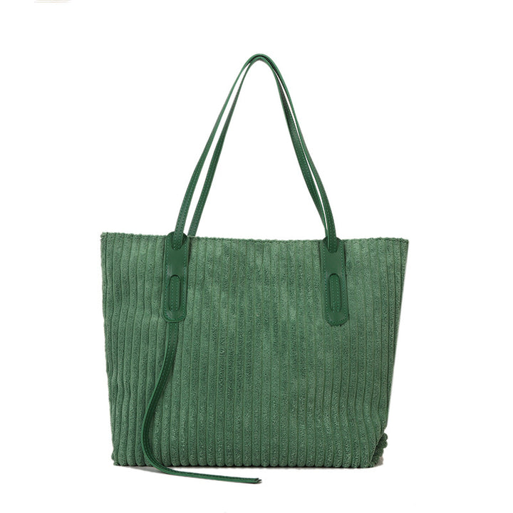 Textured Velour Tote Bag