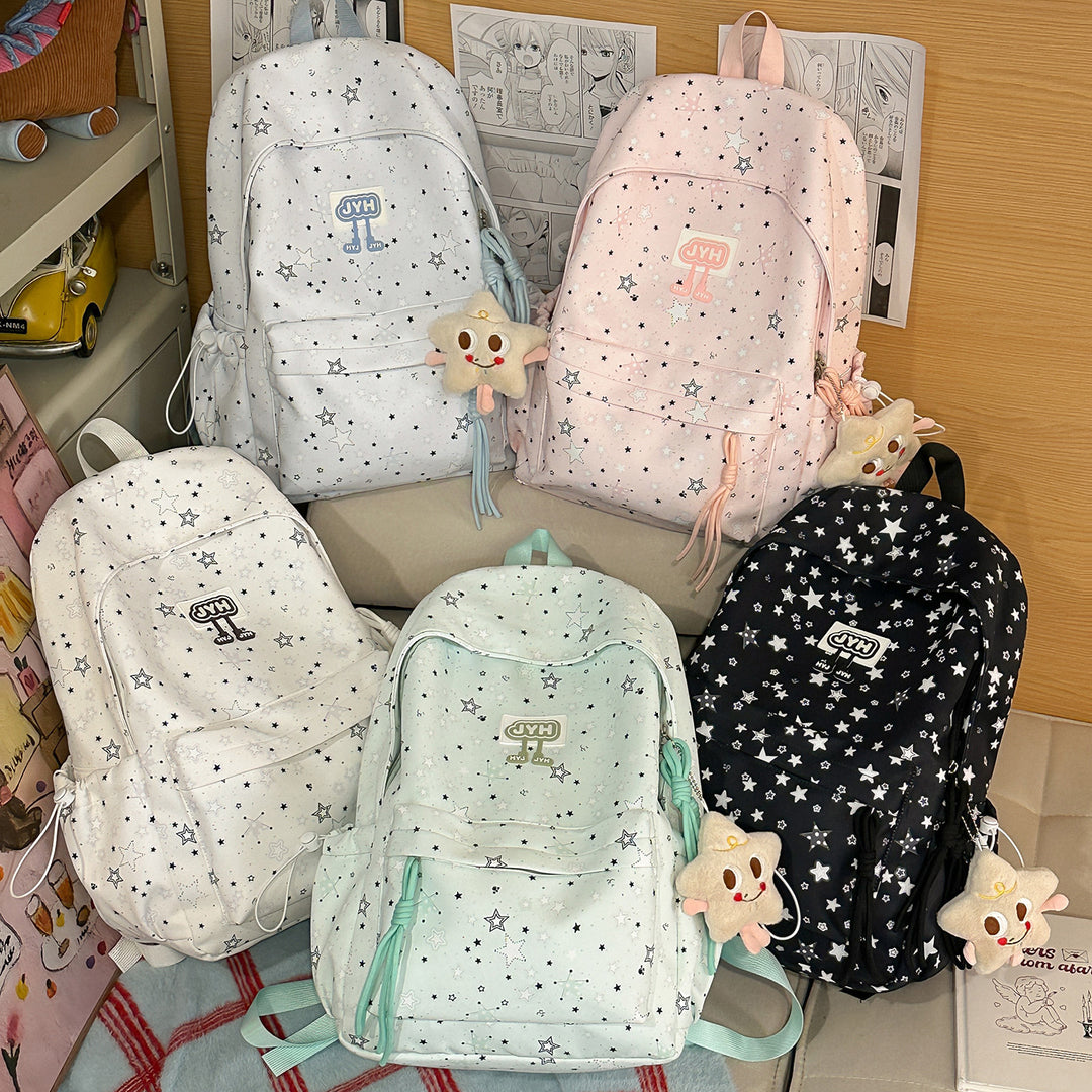 Stylish Star-Printed Backpack Stornfield 1791205440