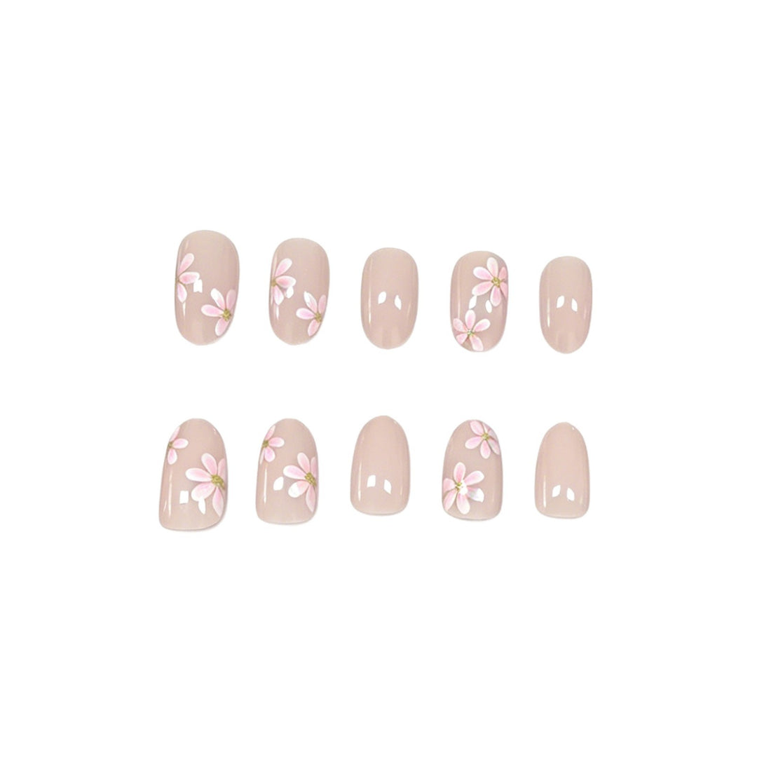 Floral-Inspired Press-On Nail Enhancements Stornfield