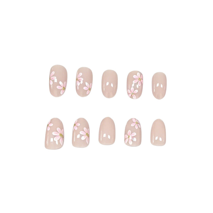 Floral-Inspired Press-On Nail Enhancements Stornfield