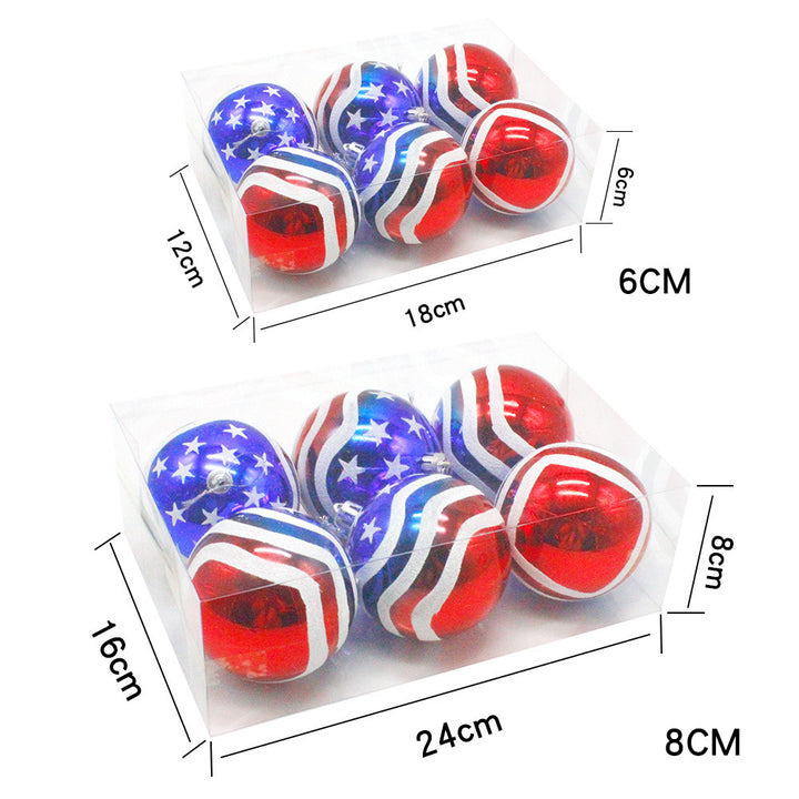 Decorative Patriotic Holiday Baubles Stornfield