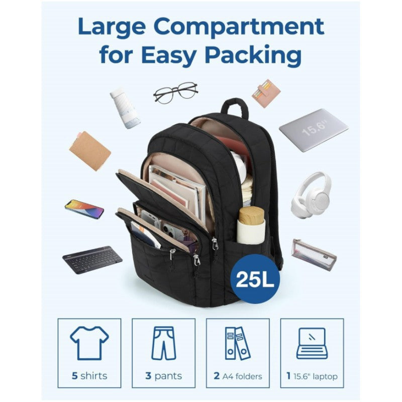 Padded everyday backpack with multiple compartments Stornfield