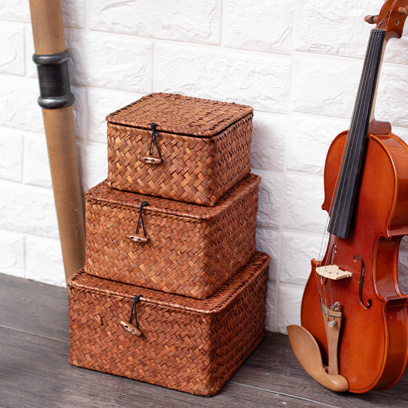 Handmade Woven Storage Cube Stornfield