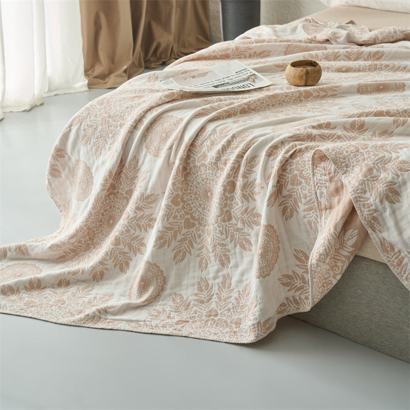 Lightweight Cotton Medallion Quilt Coverlet