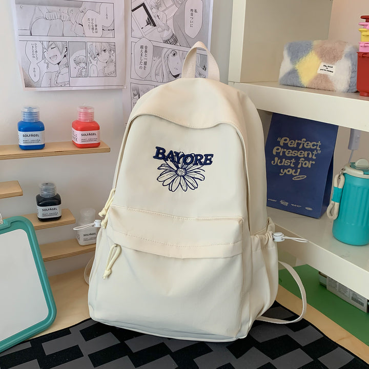 Floral Embroidered Casual Backpack Stornfield