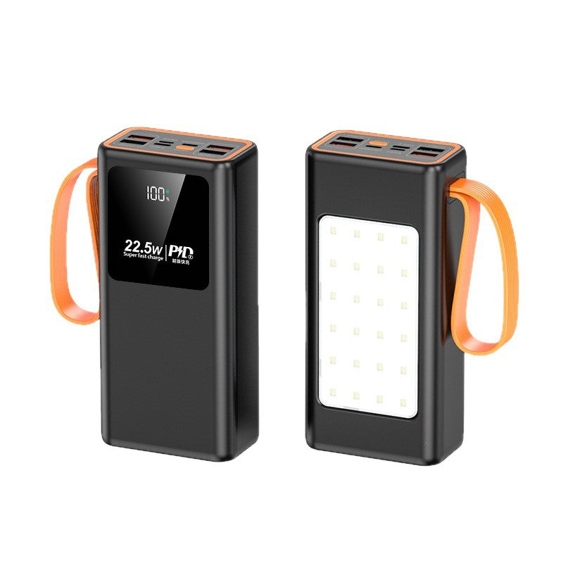 Portable power bank with powerful solar charging technology and LED lamp Stornfield