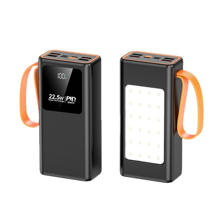 Portable power bank with powerful solar charging technology and LED lamp Stornfield