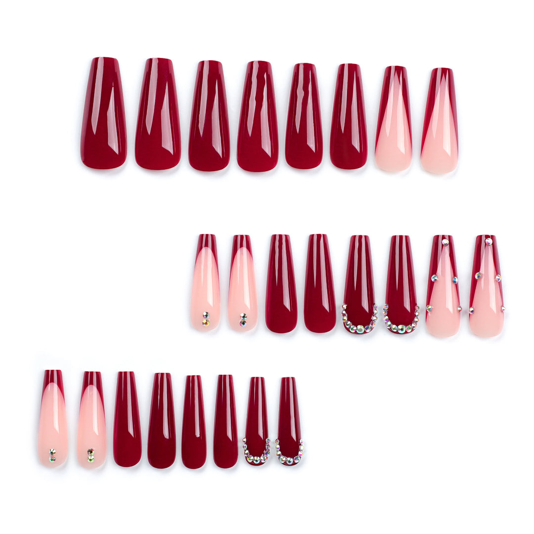 Glamorous artificial nails with elegant accents Stornfield