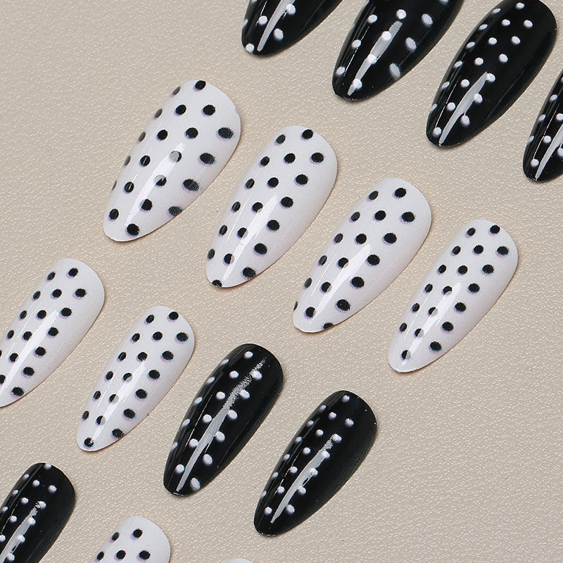 Polka Dot Press-On Nail Art Set