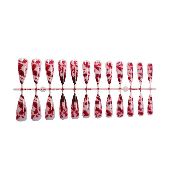 Art nail set with decorative marble pattern Stornfield