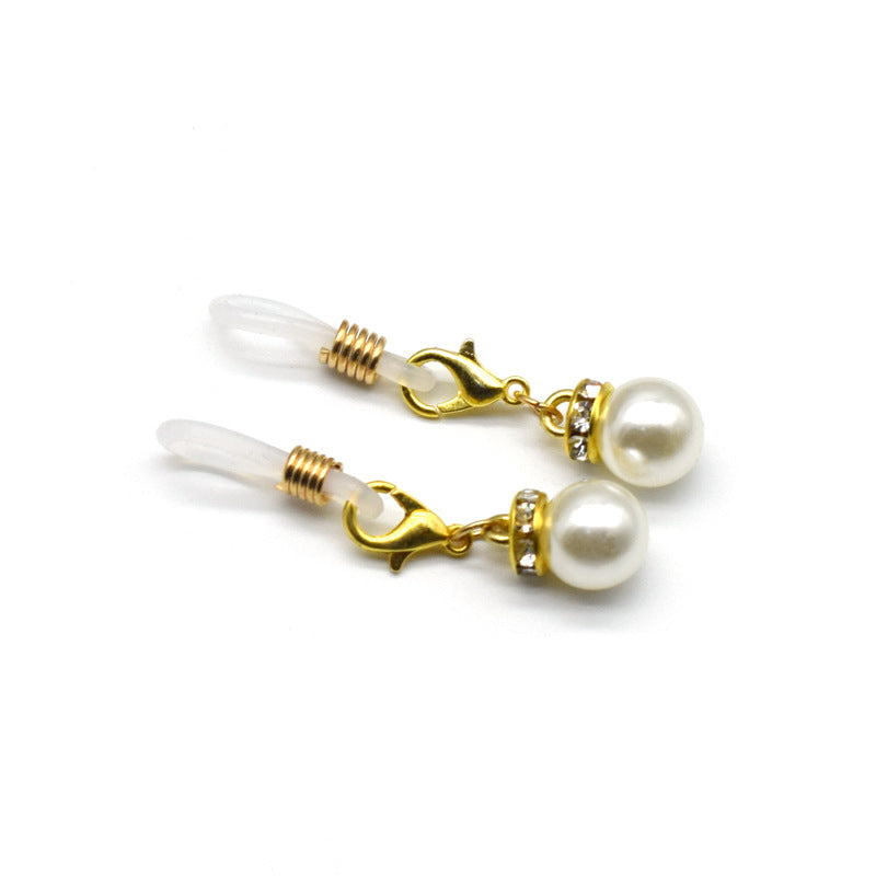 Elegant Pearl and Crystal Eyewear Holder Stornfield