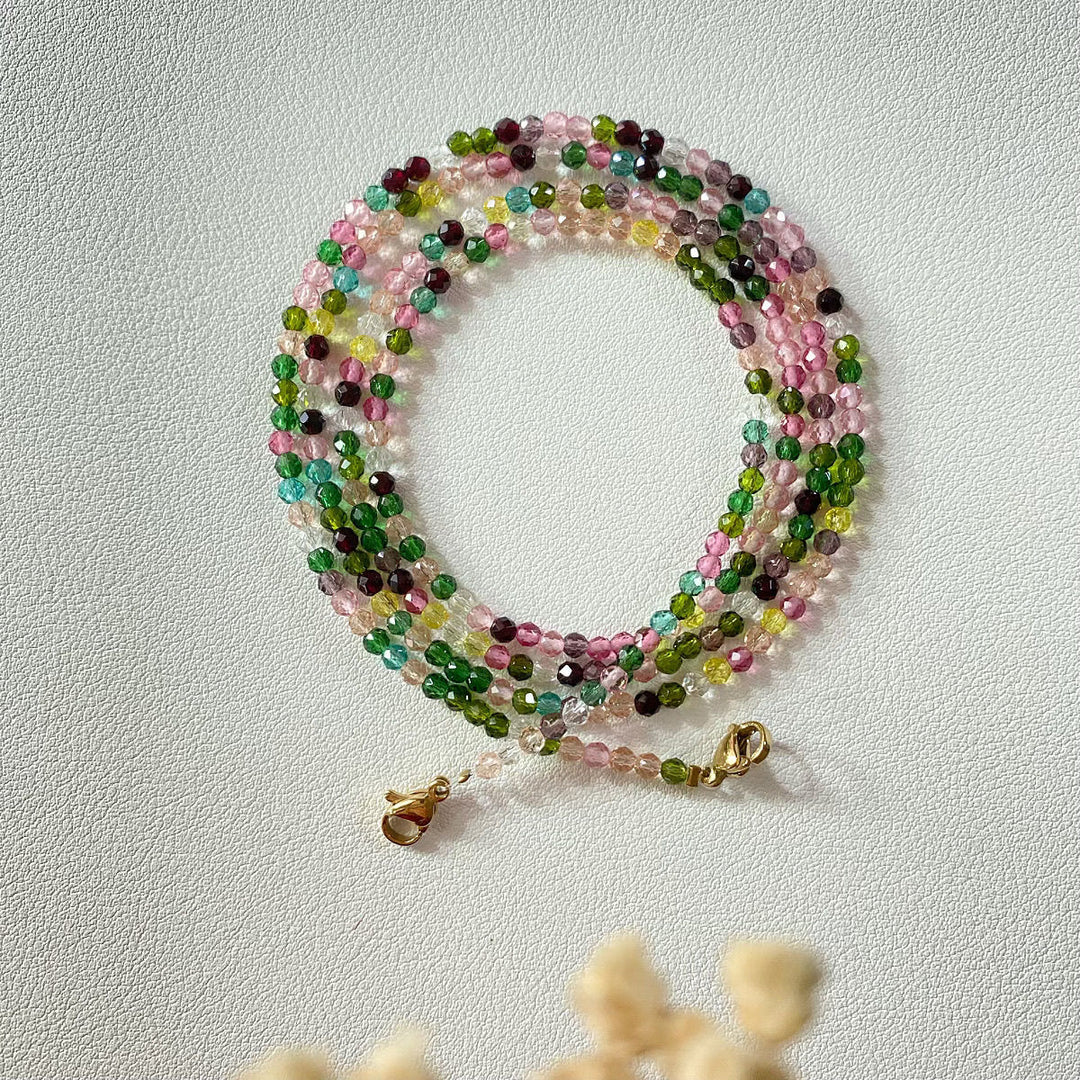 Colorful crystal necklace Stornfield