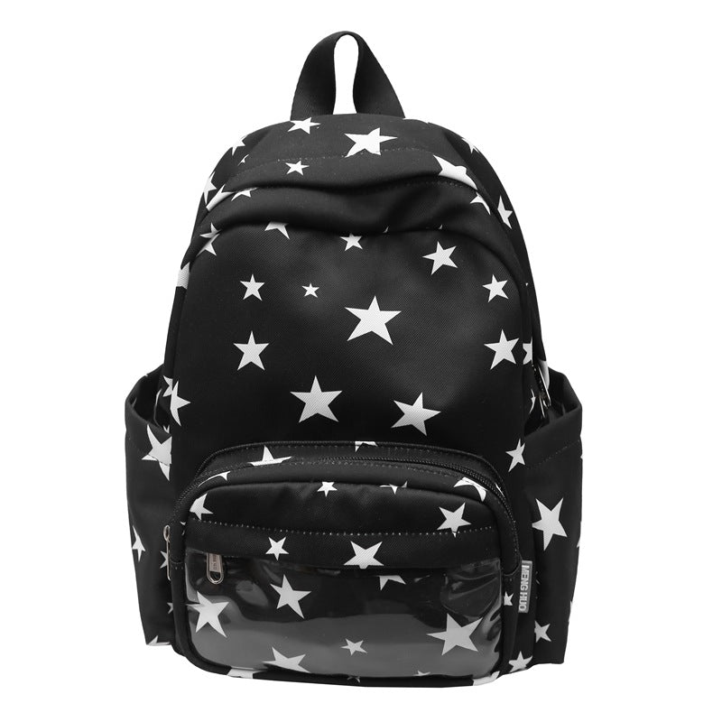 Star-Print Multi-Pocket Backpack Stornfield