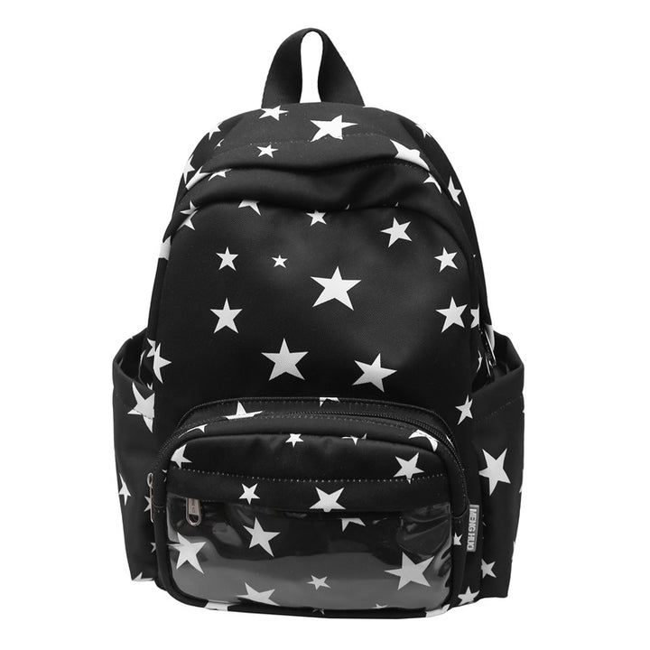 Star-Print Multi-Pocket Backpack Stornfield