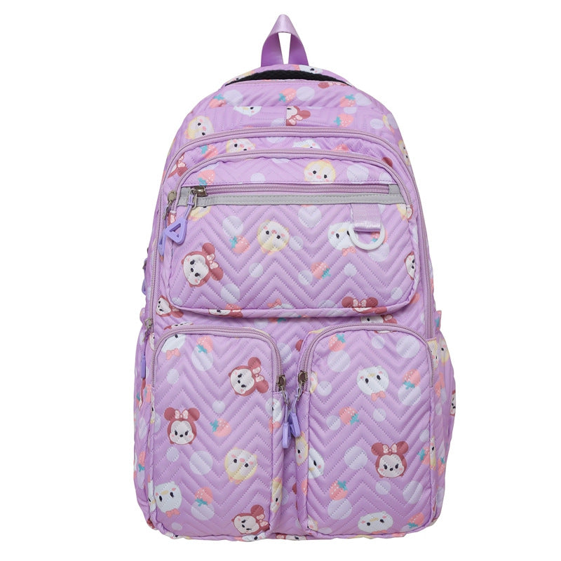 Fun Character Design Quilted Backpack Stornfield