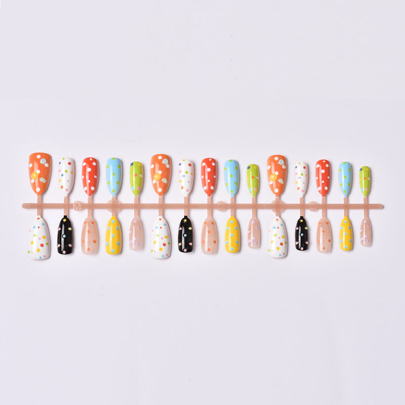 Decorative Polka Dot Press-On Nail Art Set Stornfield