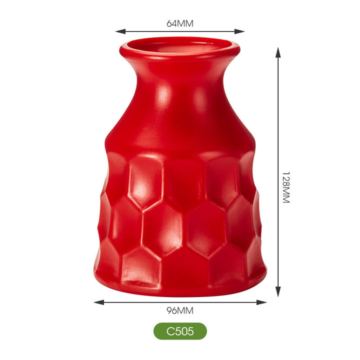 Textured Honeycomb Ceramic Vase Stornfeild