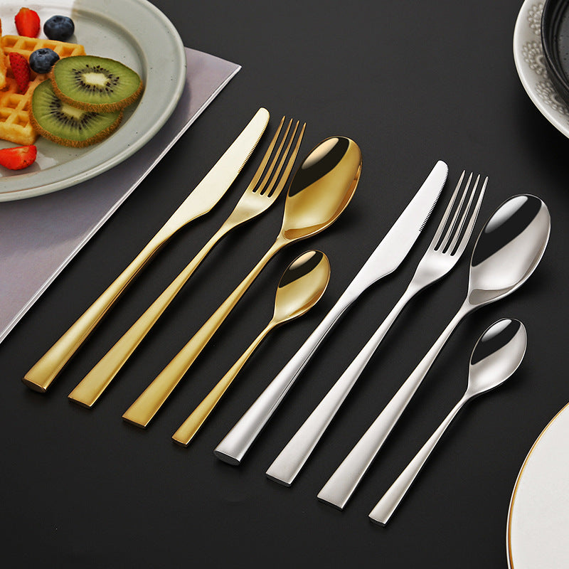 Elegant dessert knife with curved handle Stornfield
