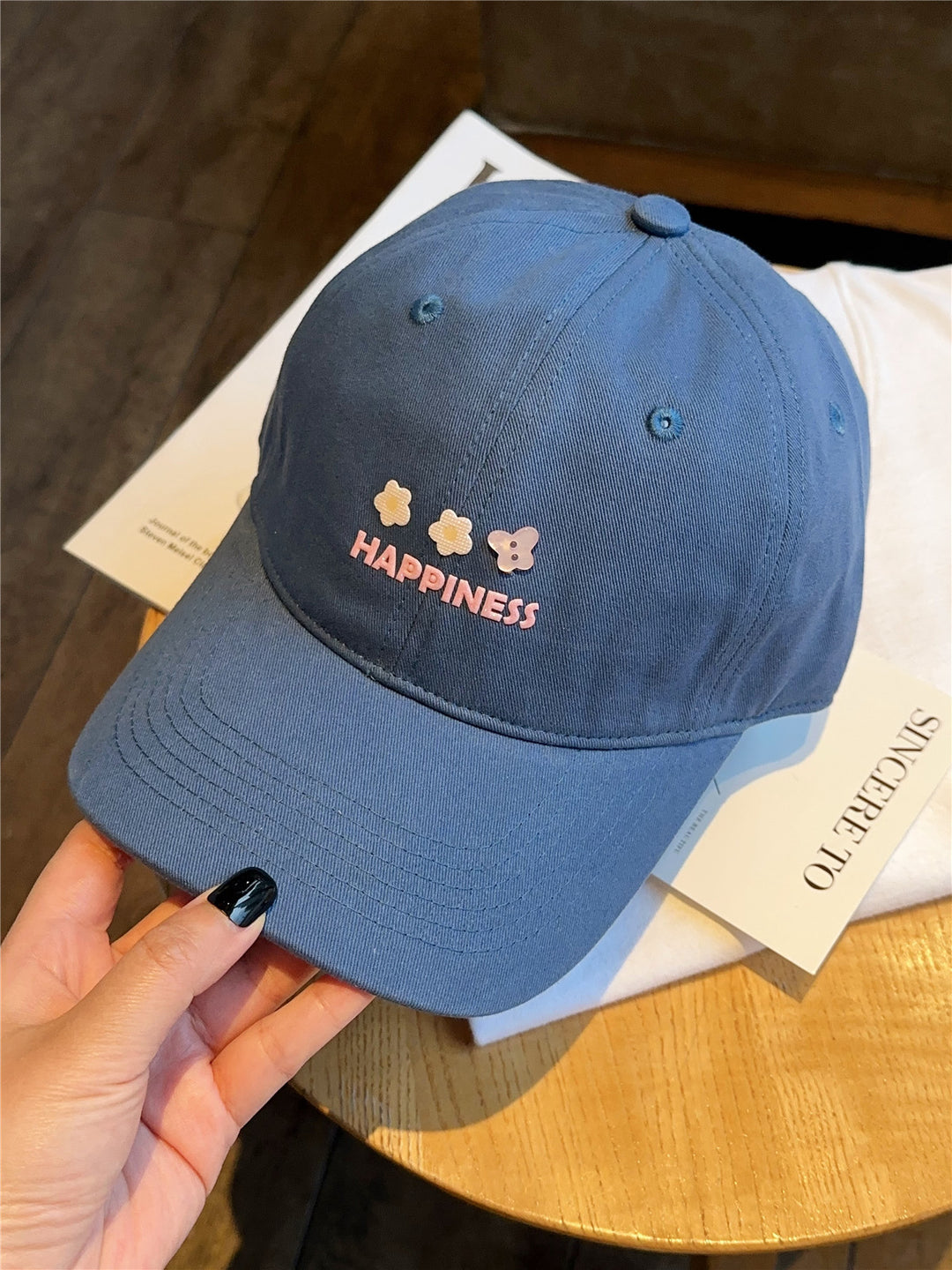 Women's Embroidered Happiness Baseball Cap Stornfield