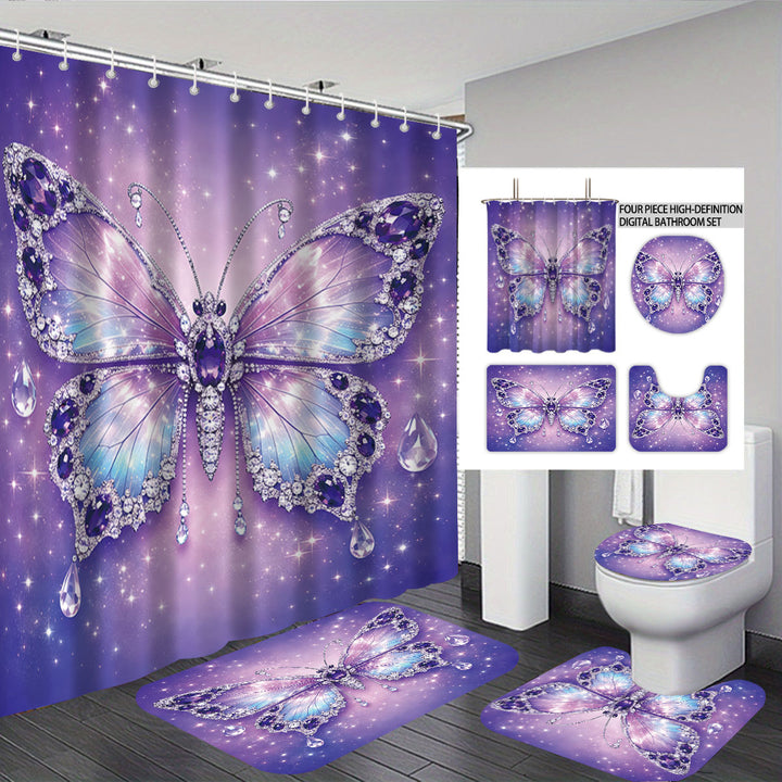 Bunny-Themed Digital Bathroom Decor Set Stornfield