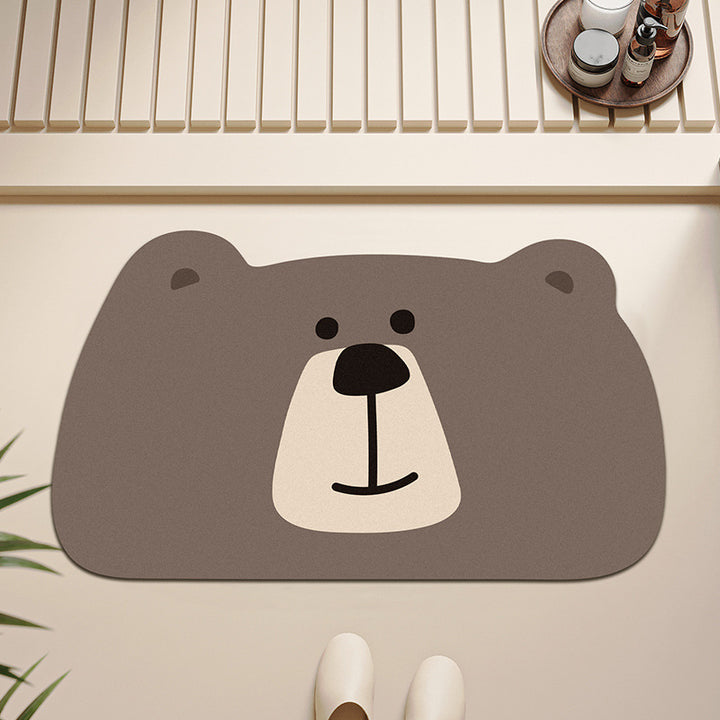 Cute Panda-shaped Bath Mat