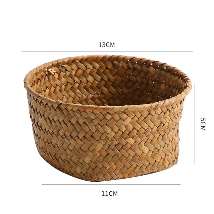 Handmade Natural Fiber Storage Basket Stornfield
