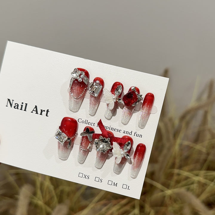 Luxury Decorative Press-On Nail Art Set