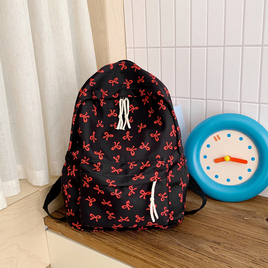 Backpack with Creative Bow Motif and Thoughtful Storage Spaces Stornfield