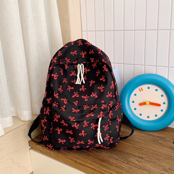 Backpack with Creative Bow Motif and Thoughtful Storage Spaces Stornfield