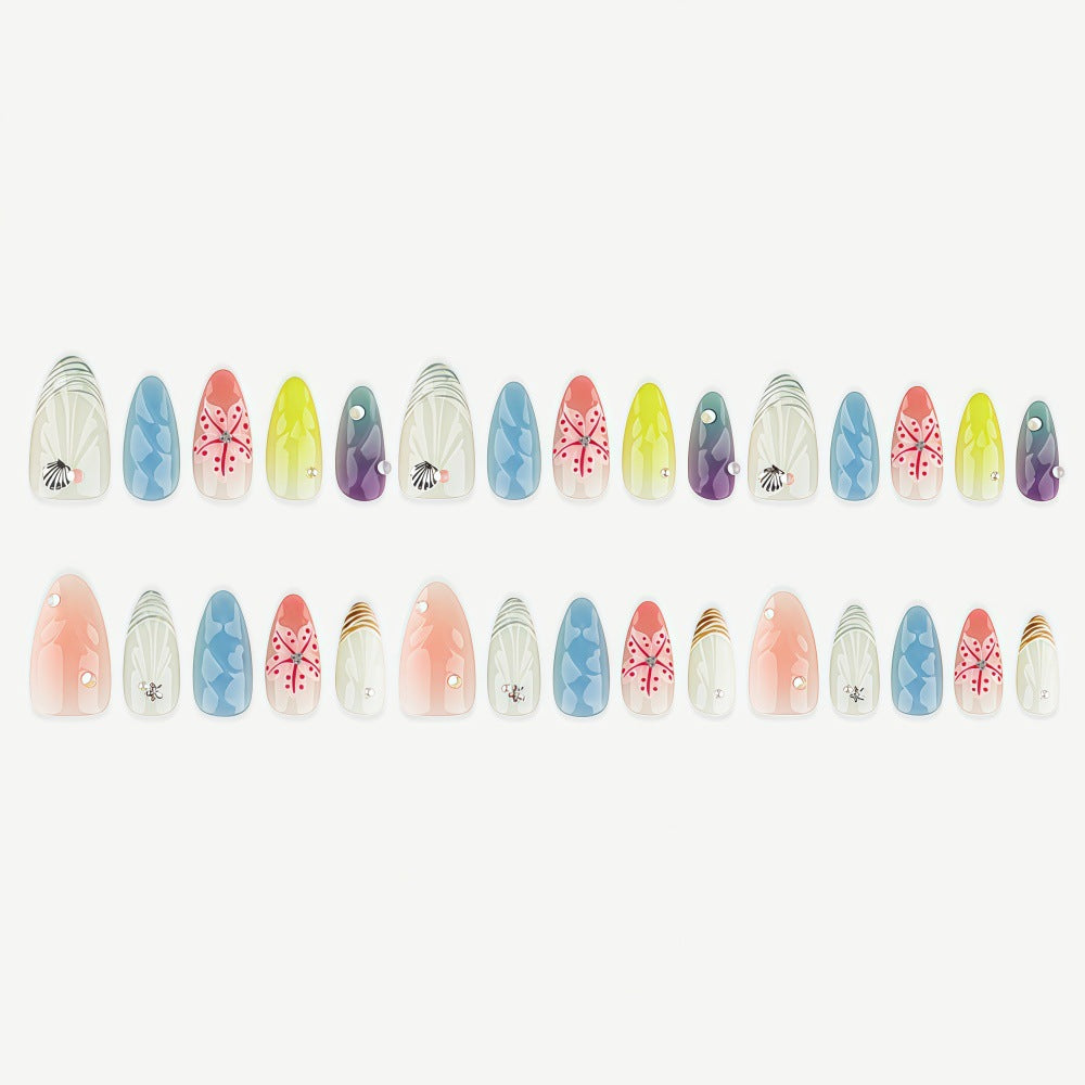 Artificial Nail Set with Floral 3D Design Stornfield