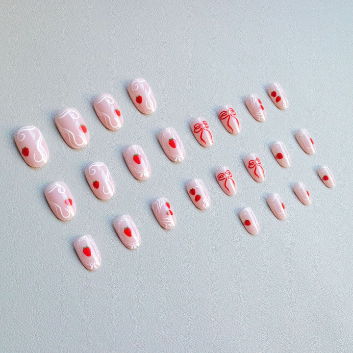 Artistic Strawberry Nail Art Kit